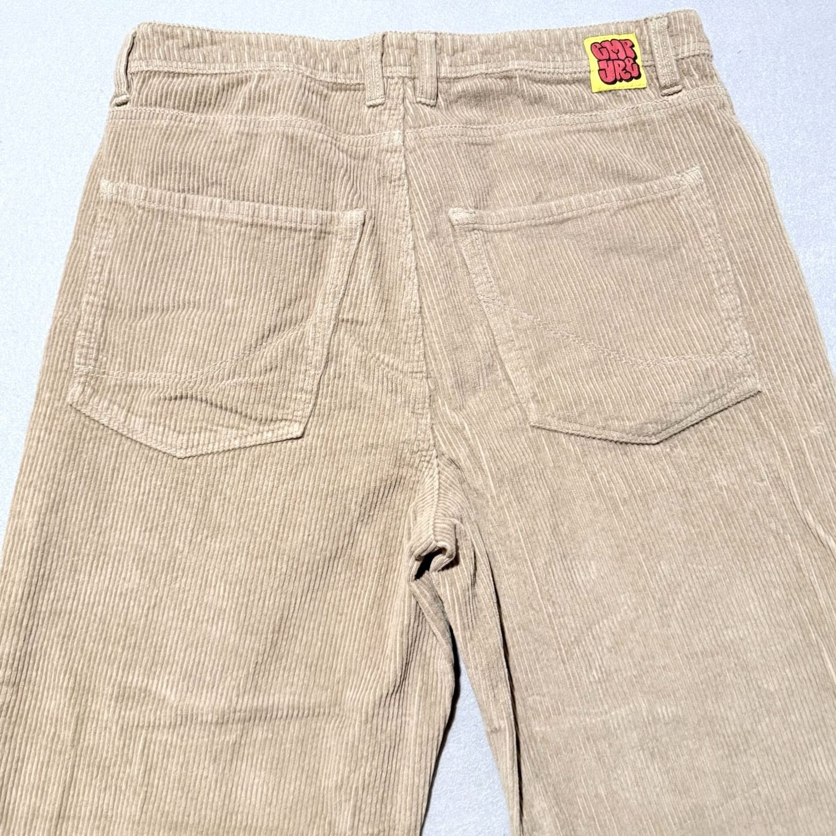 Empyre Empyre Tori Skate Pants Men Khaki Corduroy Mid Rise Relaxed Baggy 33x28 Size US 33 - 4 Thumbnail