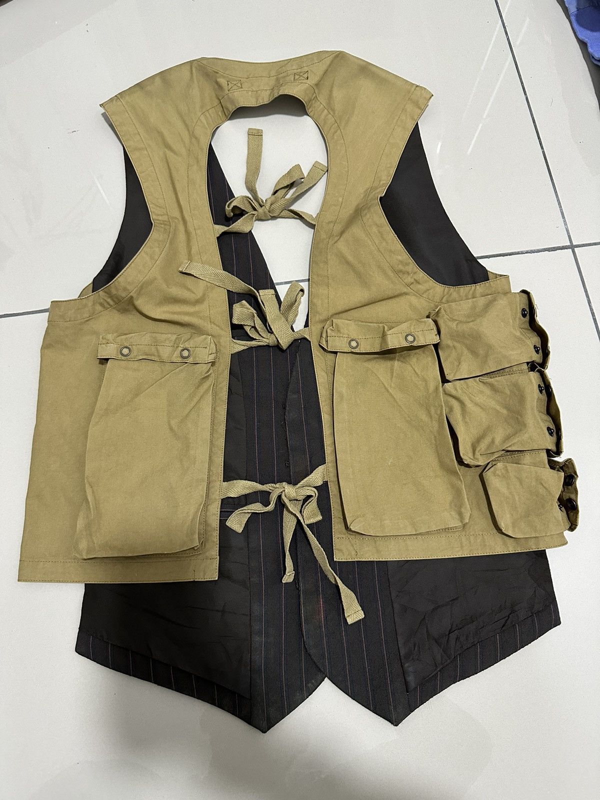 Maison MIHARA YASUHIRO Archived Miharayasuhiro Bondage Docking Vest Tactical Pocket Size US M / EU 48-50 / 2 - 3 Thumbnail