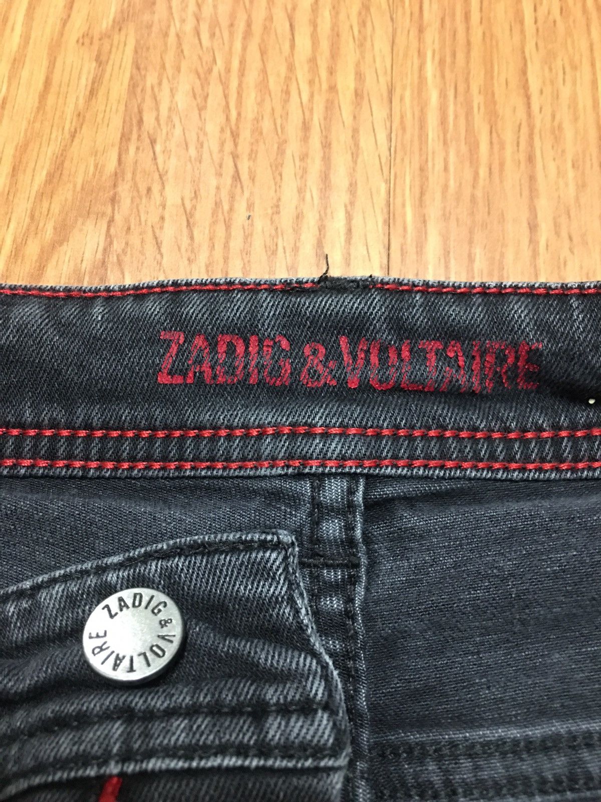 Zadig & Voltaire Zadig & Voltaire Grey Skull Logo Slim Jeans Pants XS Size 25" / US 0 / IT 36 - 13 Thumbnail