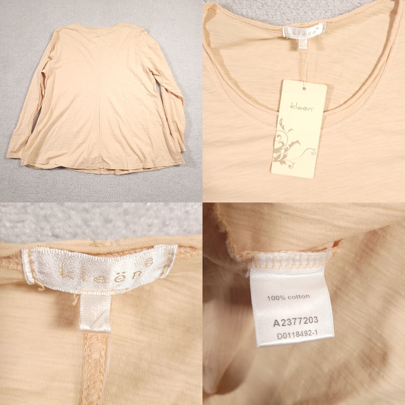 Vintage Kleen Shirt Women's M Peach Oversized Long Sleeve Round Neck Shirt Sweater Pullover Casual Knit Size M / US 6-8 / IT 42-44 - 8 Thumbnail
