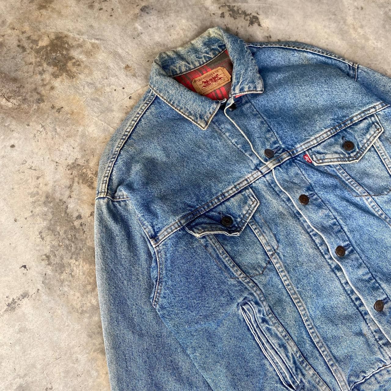 Levi's Vintage Clothing Vintage 90s Levi’s Blanket Lined Denim Trucker Jacket USA Size US M / EU 48-50 / 2 - 6 Thumbnail