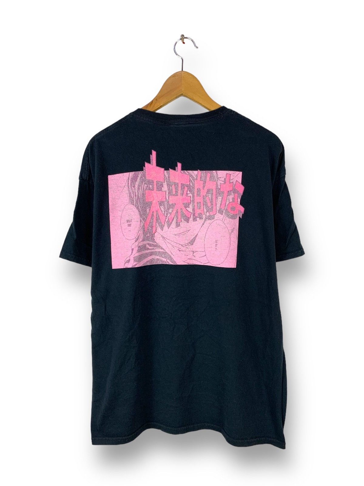 image of Anima Steals! Eldon Streetwear Anime Tee in Black, Men's (Size XL)