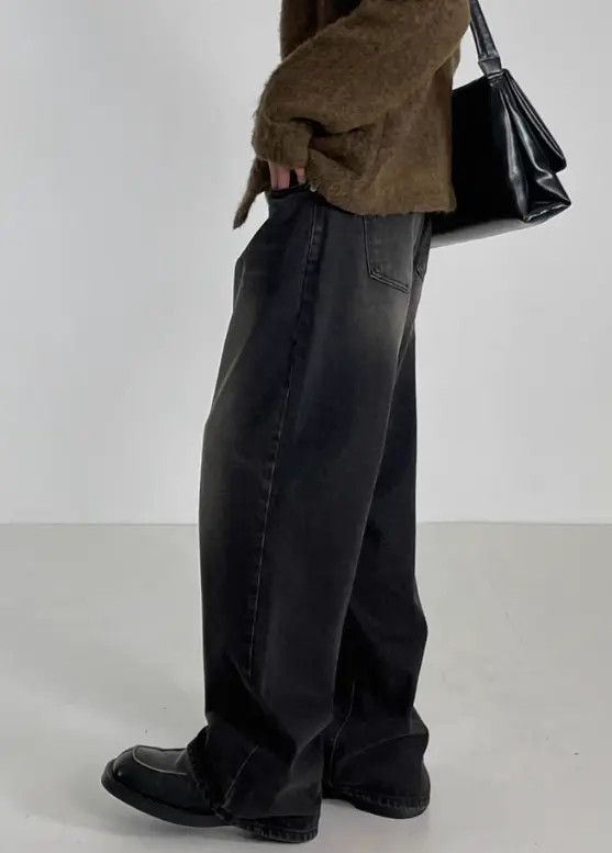 Japanese Brand Kizuki x Juri Vintage washed distressed loose wide-leg jeans Size US 32 / EU 48 - 7 Thumbnail