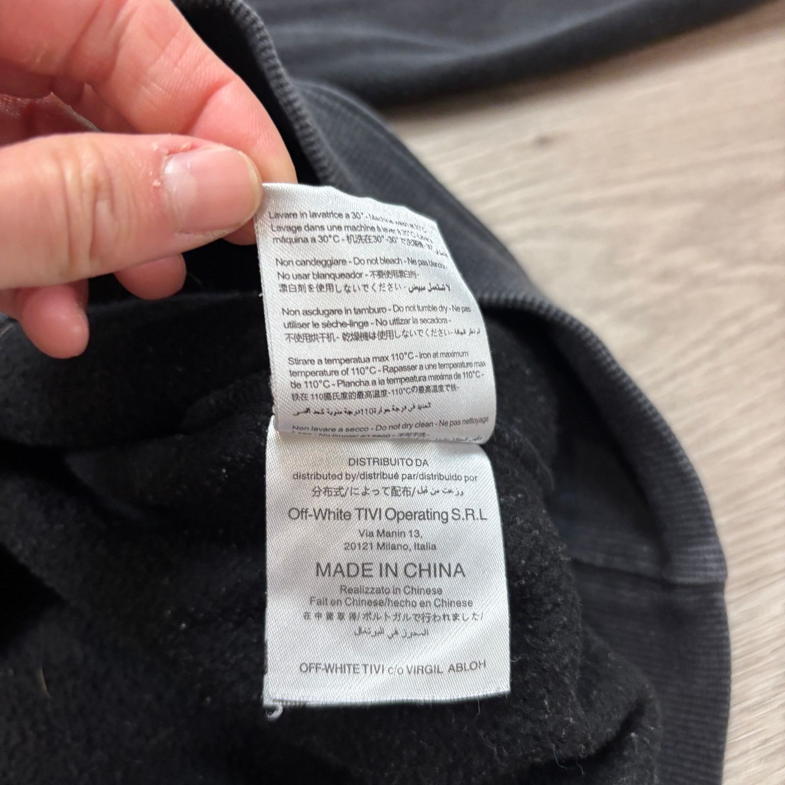 Off-White × Virgil Abloh Off White Virgil Abloh Diagonal Hoodie Men Medium Streetwear Size US M / EU 48-50 / 2 - 9 Thumbnail