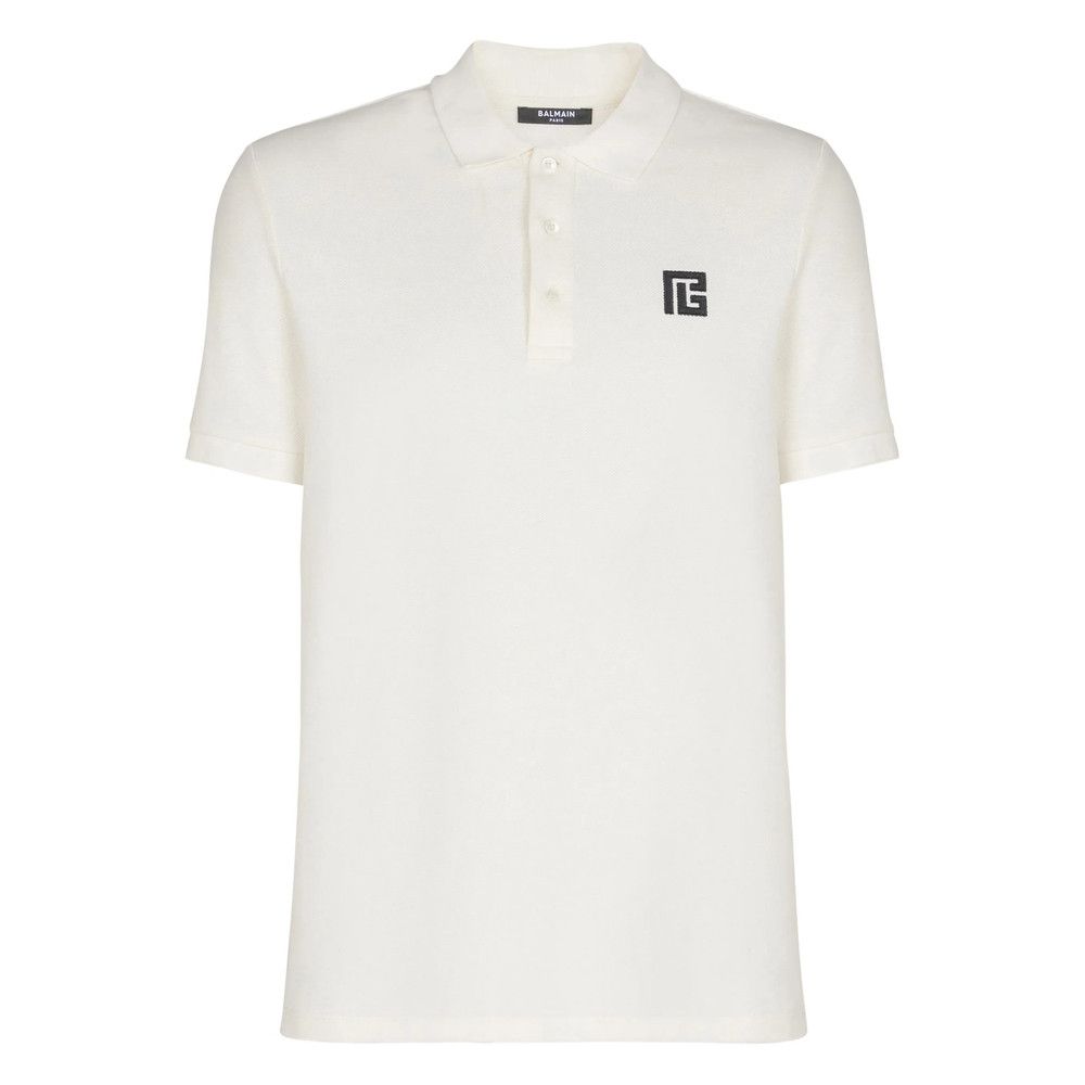 Balmain Balmain WHITE Polo Shirts Size US XL / EU 56 / 4 - 1 Thumbnail
