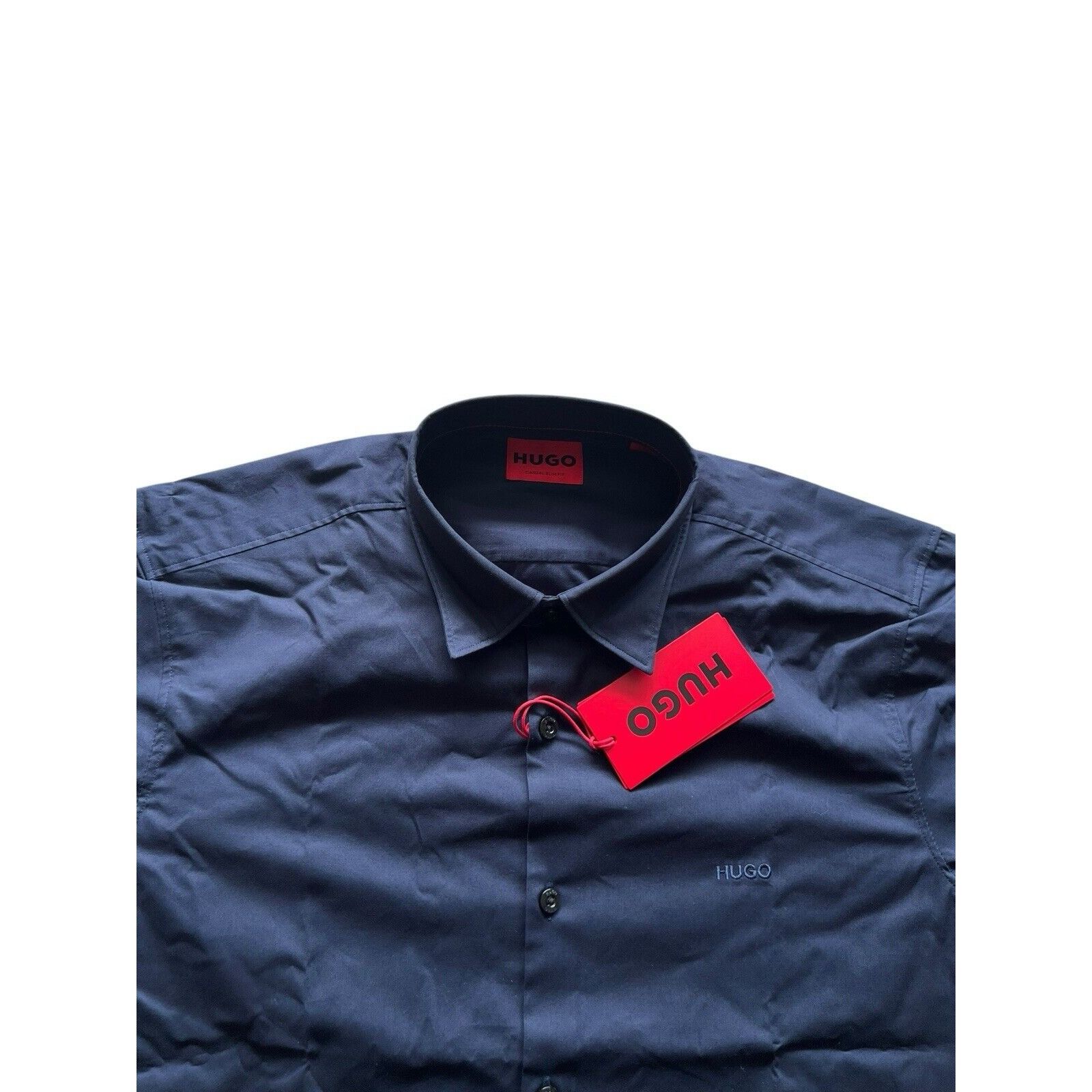 Hugo Boss Hugo Boss Ermino Slim Short Sleeve Button Dark Blue Size S Size US S / EU 44-46 / 1 - 2 Thumbnail