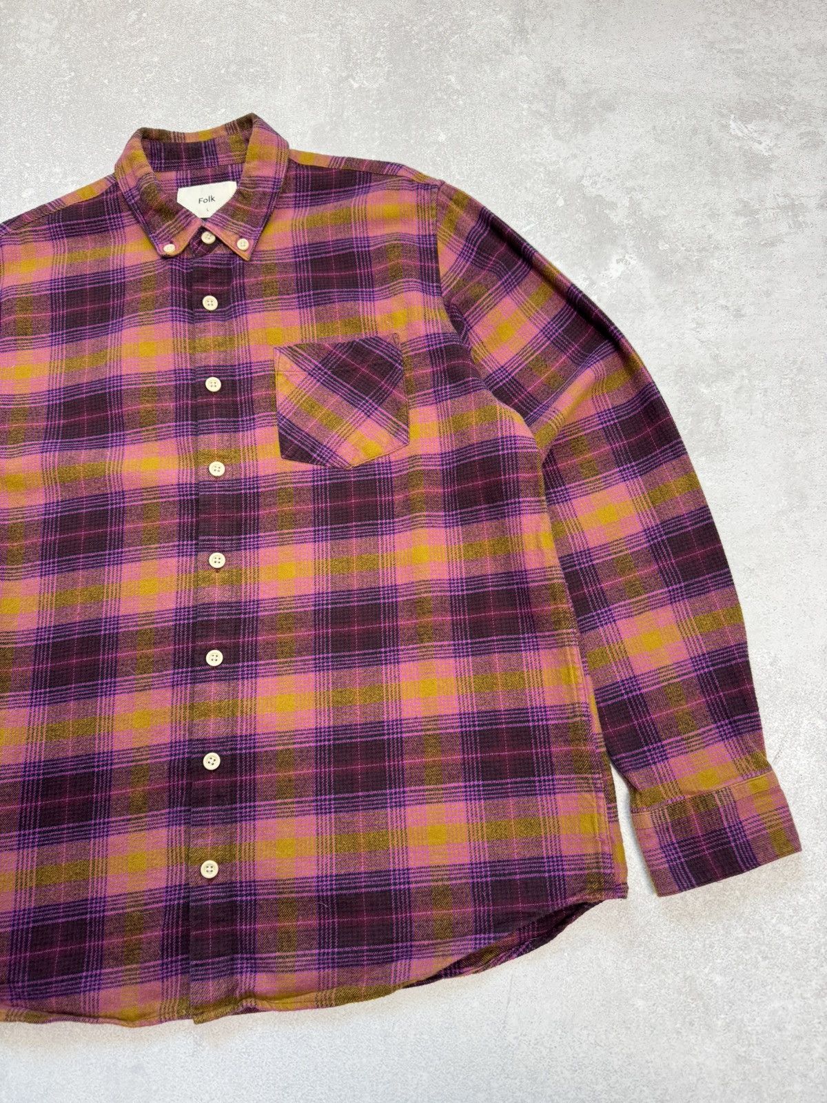 Folk Folk Flannel shirt button up long sleeve multicolor size L Size US L / EU 52-54 / 3 - 2 Thumbnail