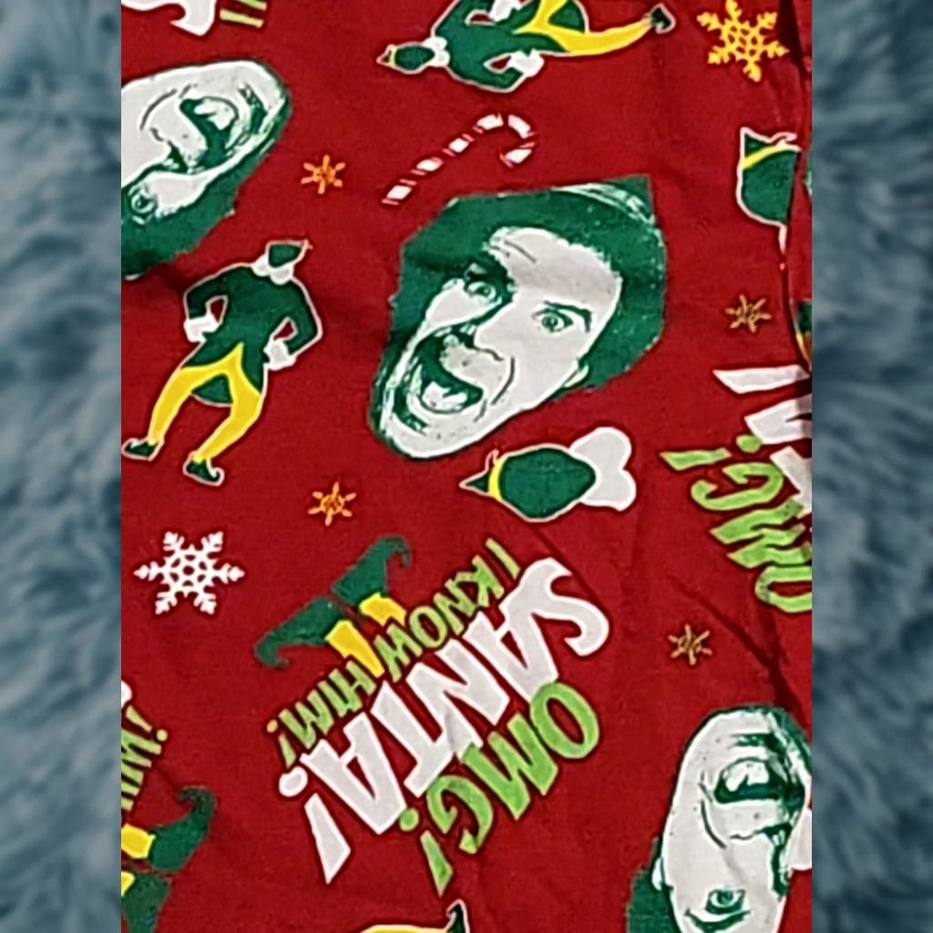 Vintage Will Ferrell Elf Pajama Pants XL Red Cotton Men's 36"-38" Waist 32" Inseam Size US 36 / EU 52 - 1 Thumbnail