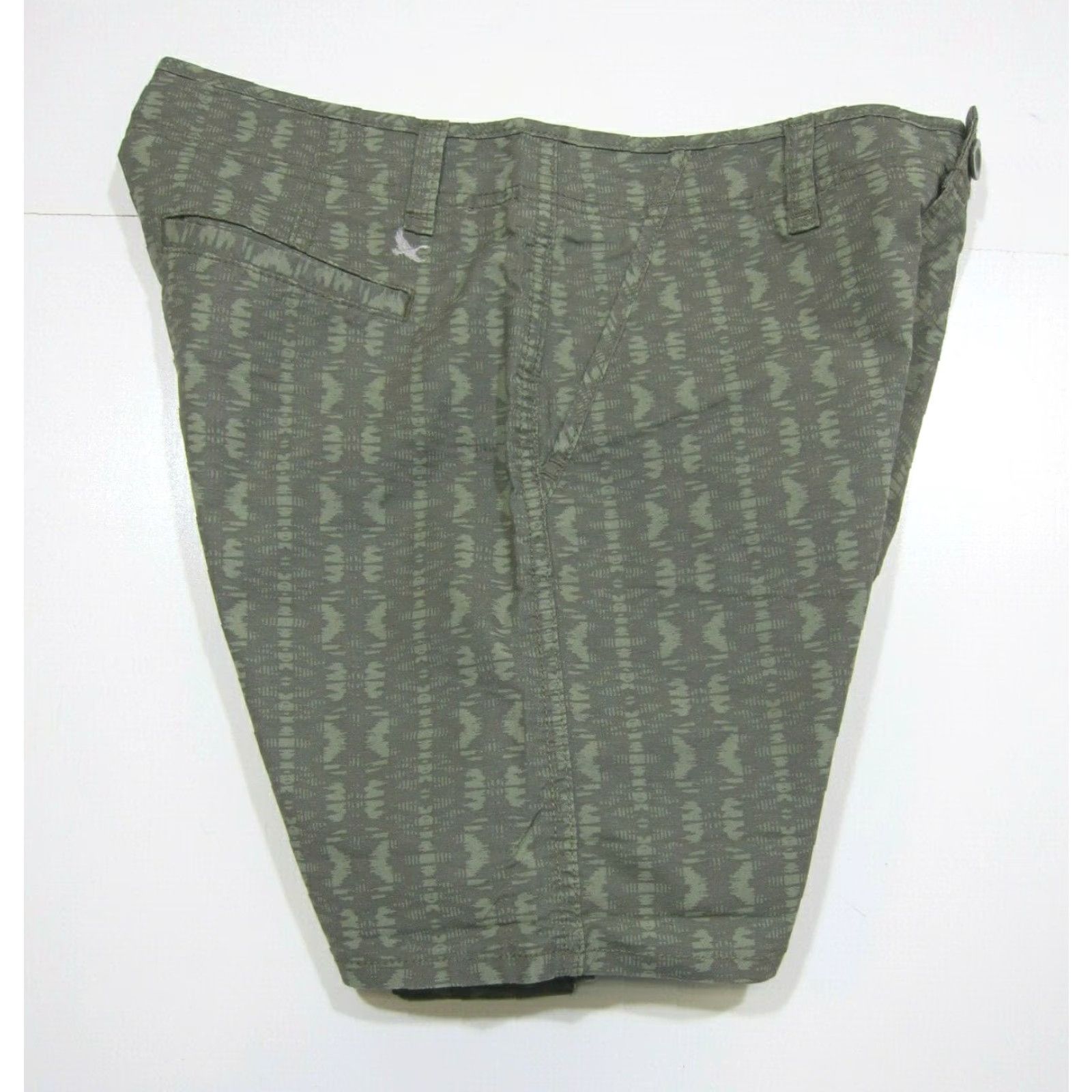 Eddie Bauer Eddie Bauer Cotton Green Batik Print Flat Front Pocket Chino Shorts Women Size 2 Size 30" / US 8 / IT 44 - 4 Thumbnail