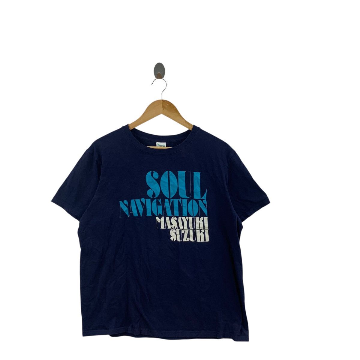 Vintage MASAYUKI SUZUKI JAPAN Singer Soul Navigation Tee Shirt Top Size XL / US 12-14 / IT 48-50 - 3 Thumbnail