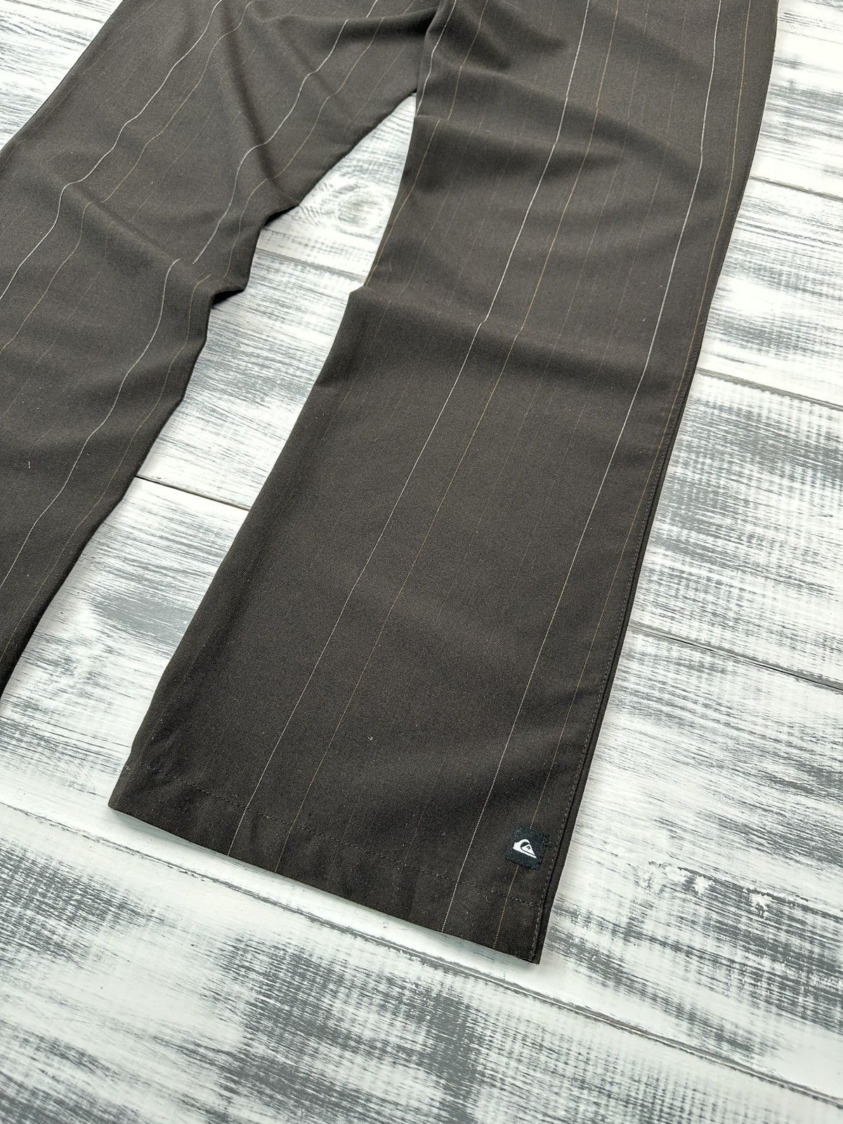 Quiksilver QUIKSILVER Big Embroidered Logo Striped Brown Pants Men’s 34 Size US 34 / EU 50 - 9 Thumbnail