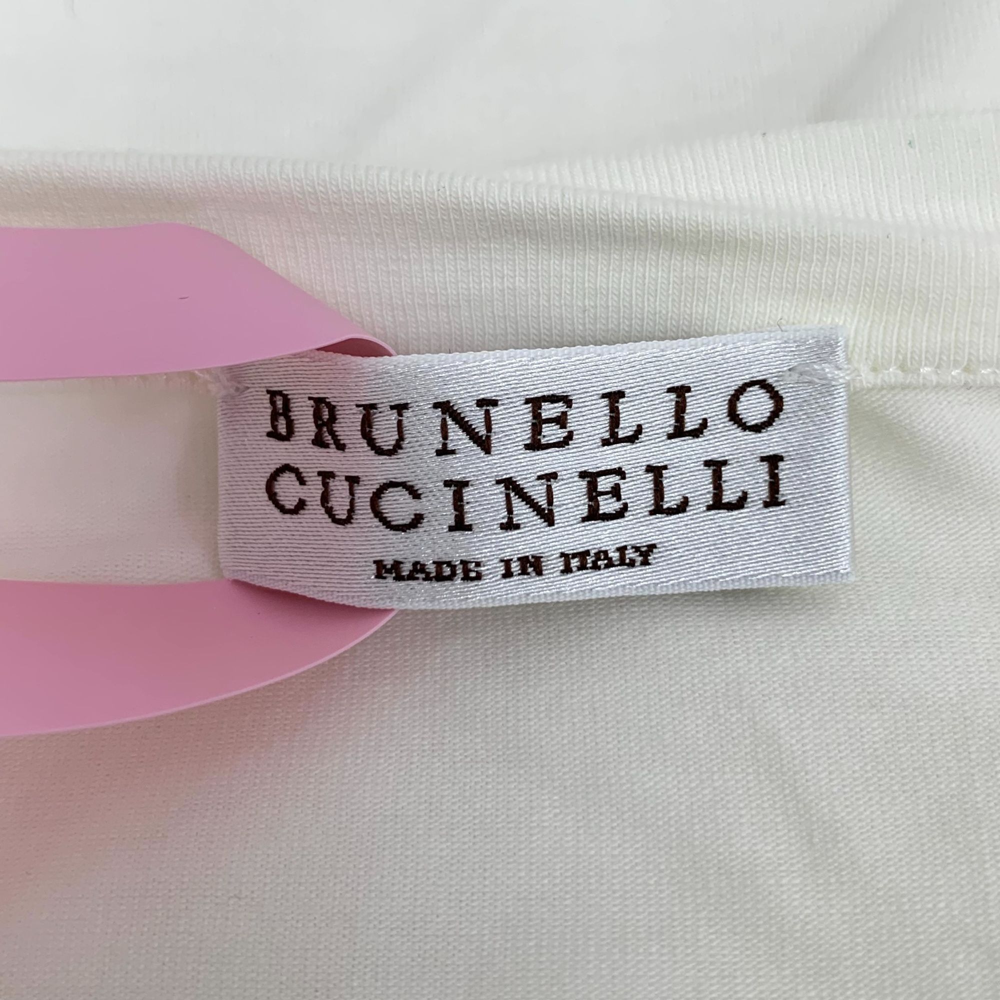 Brunello Cucinelli Brunello Cucinelli Beige Patchwork Cotton Long-Sleeve Round- Size M / US 6-8 / IT 42-44 - 2 Thumbnail