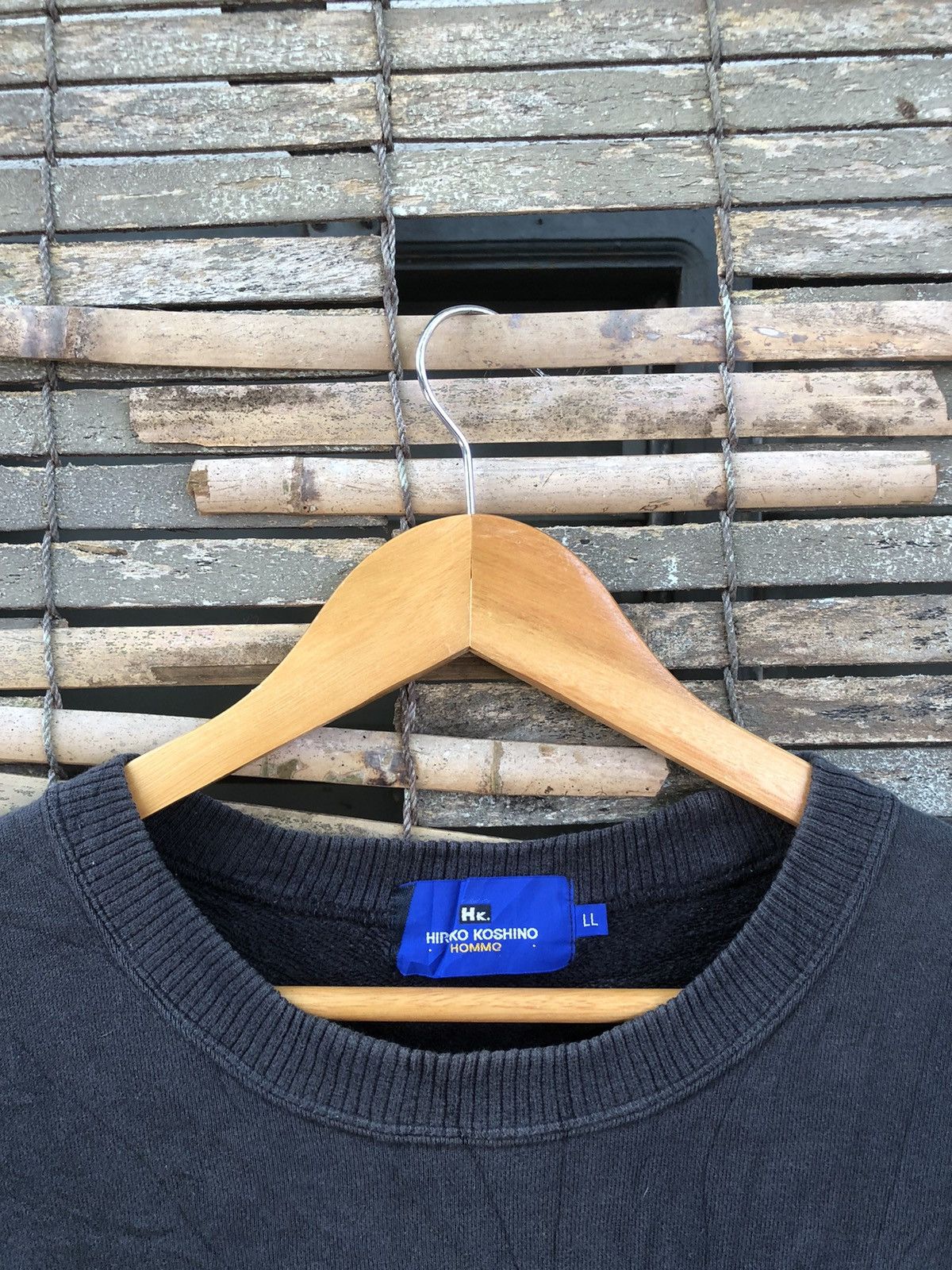 If Six Was Nine × Japanese Brand × Vintage 🔥Vintage 90s🔥Hiroko Koshino Homme Embroidered Sweatshirt Size US XL / EU 56 / 4 - 15 Thumbnail