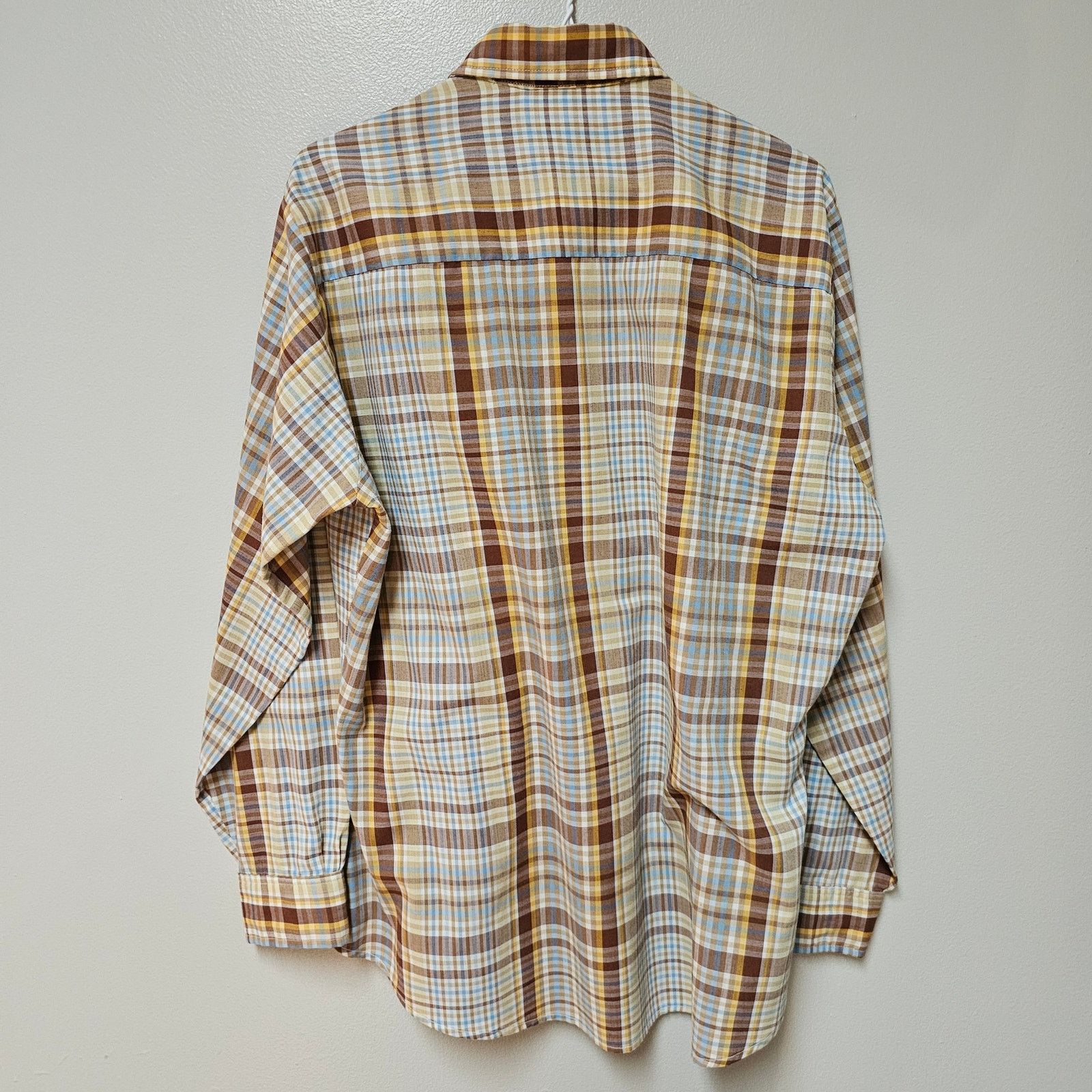 Levi's 70s Levi's Made in USA Men's Button Down Plaid Shirt Size XL Size US XL / EU 56 / 4 - 2 Thumbnail