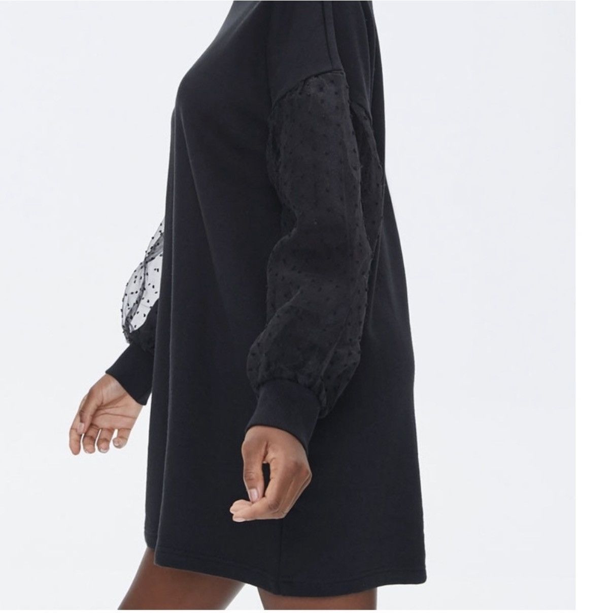 Forever 21 Forever 21 Black Sweatshirt Dress with Details Size S MWT Size S / US 4 / IT 40 - 5 Thumbnail