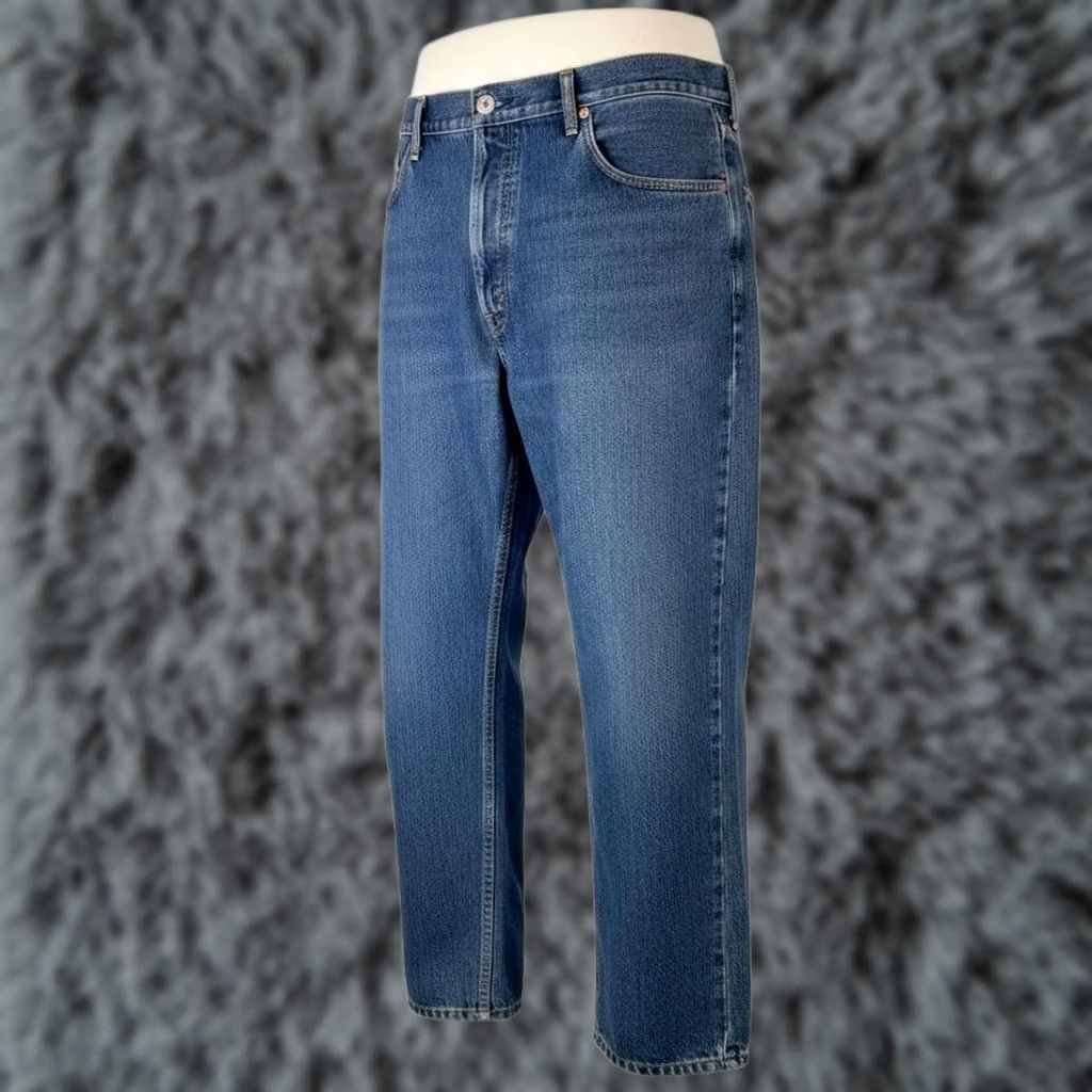 Levi's Levi's 550 Jeans Mens 42x32 Blue Medium Wash Relaxed Tapered Denim Zip Fly Jeans Size US 42 / EU 58 - 1 Thumbnail