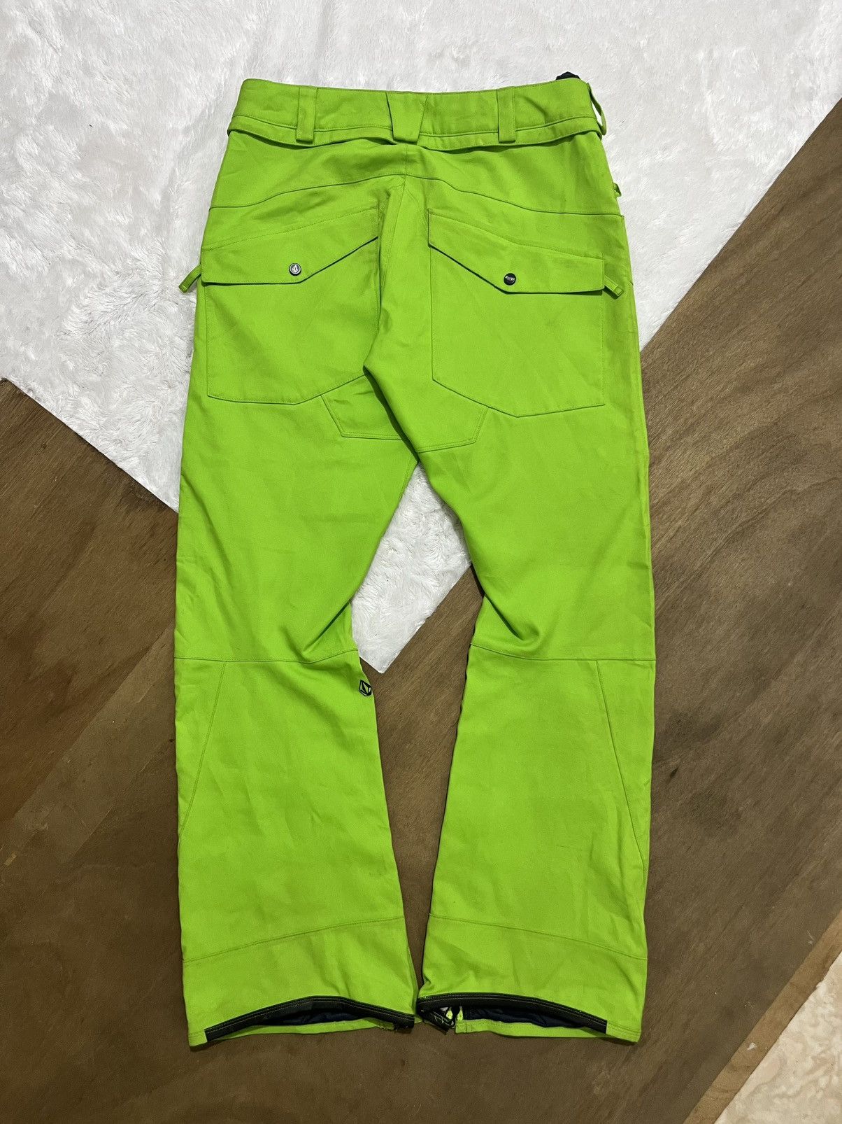 Volcom Vintage Volcom Nimbus Snowboard Ski Pants Neon Green Size US 35 - 5 Thumbnail