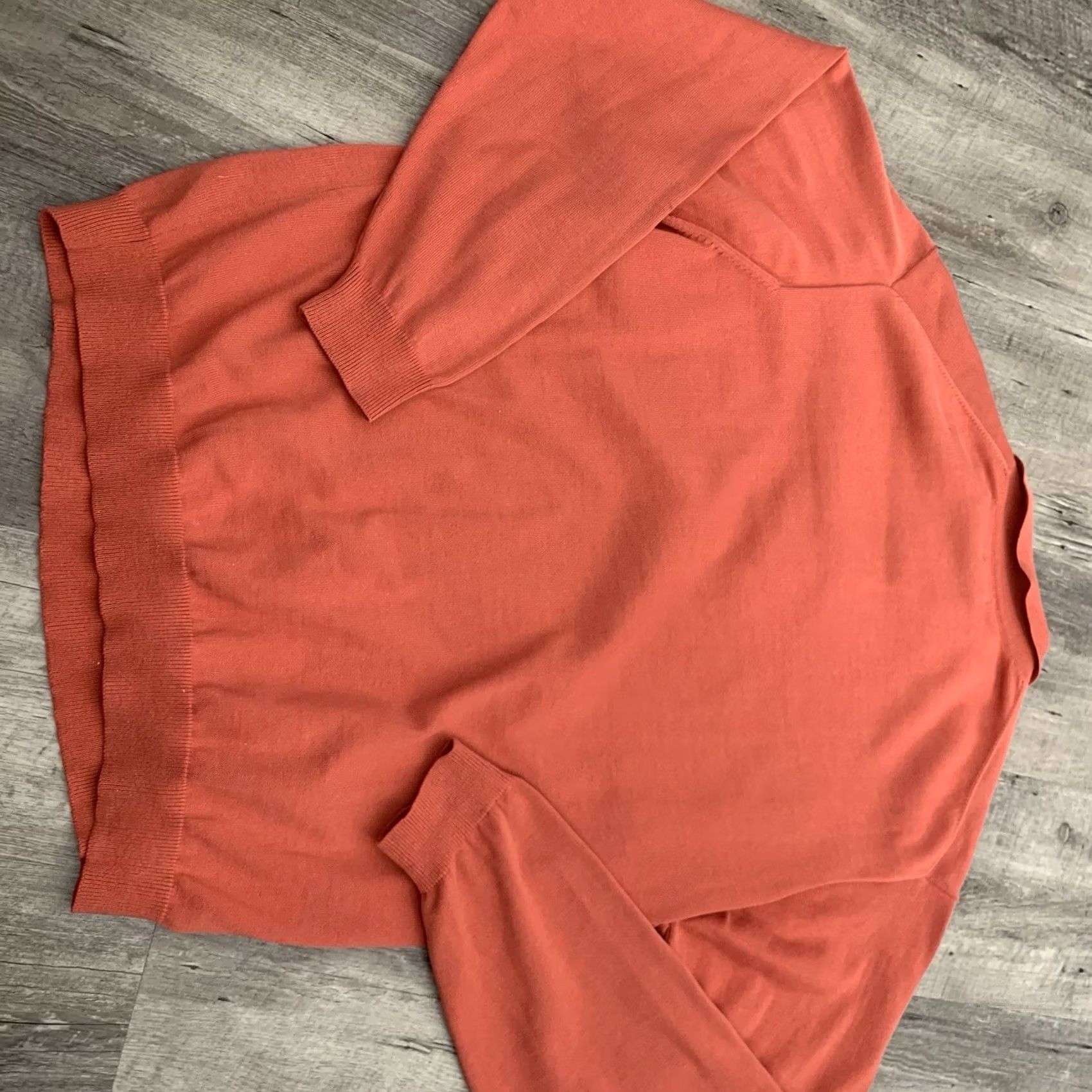 Vintage VINTAGE LL Bean Sweater Mens L Salmon Knit Pullover Collared Cotton Blend Lightweight All Seasons Breathable Casual Travel Size US L / EU 52-54 / 3 - 4 Thumbnail