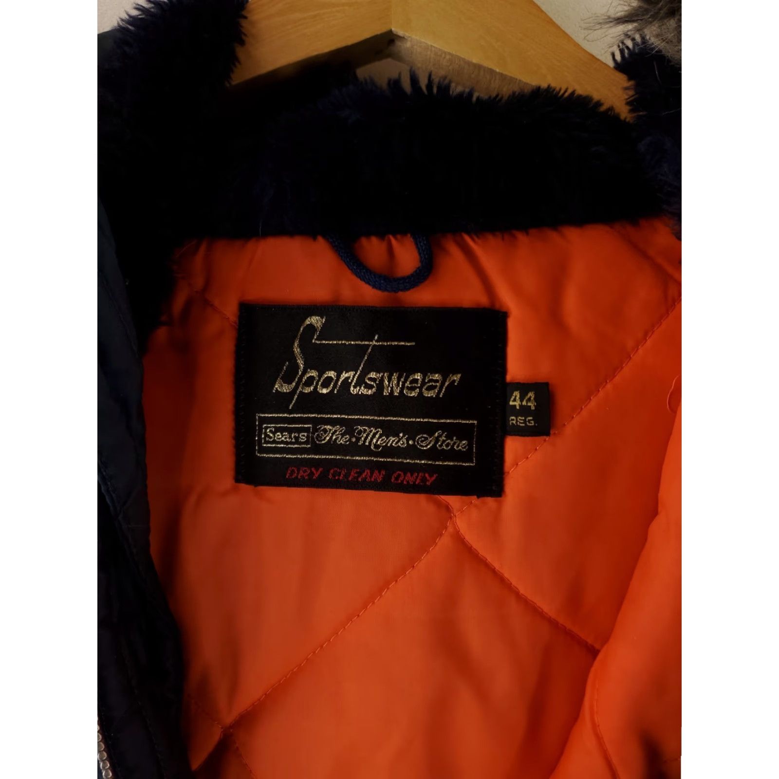 Sears VINTAGE Sears Jacket 70s N-3B Snorkle Parka Blue Talon Zipper Mens 44 Reg Jacket Men Blue N-3B Military 70s Sears Mens 44 Reg Size US S / EU 44-46 / 1 - 4 Thumbnail