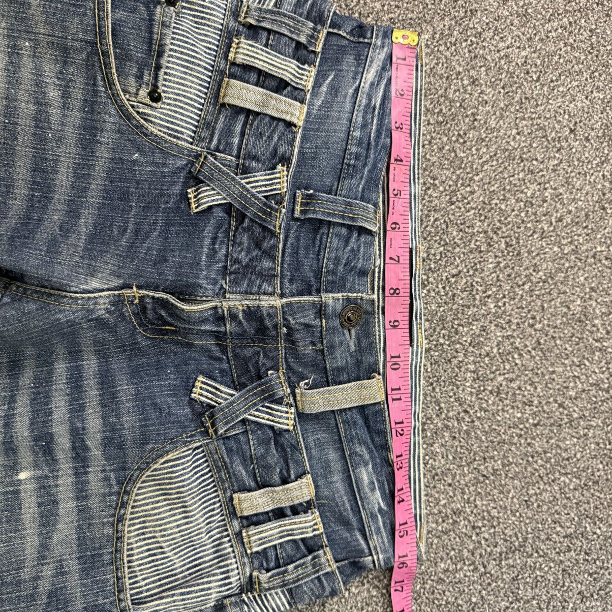 Seditionaries 🔥🇯🇵 Japanese Double Waist Distressed Dominate Jeans Size US 32 / EU 48 - 15 Thumbnail