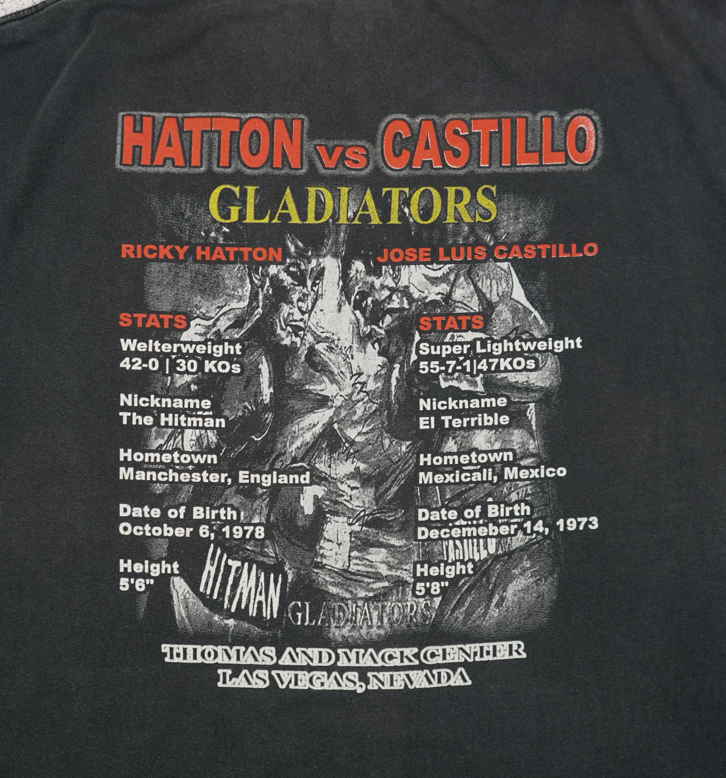 Vintage Vintage Ricky Hatton vs Jose Luis Castillo Las Vegas T Shirt Size US XXL / EU 58 / 5 - 12 Thumbnail