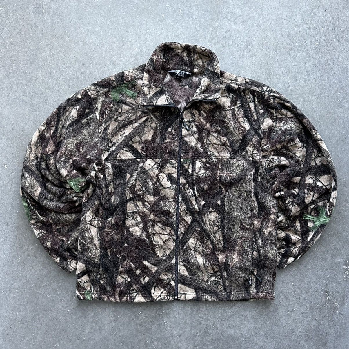 Pre-owned Carhartt X Realtree Crazy Vintage Y2k Realtree Camo Fleece Jacket Carhartt Cyber