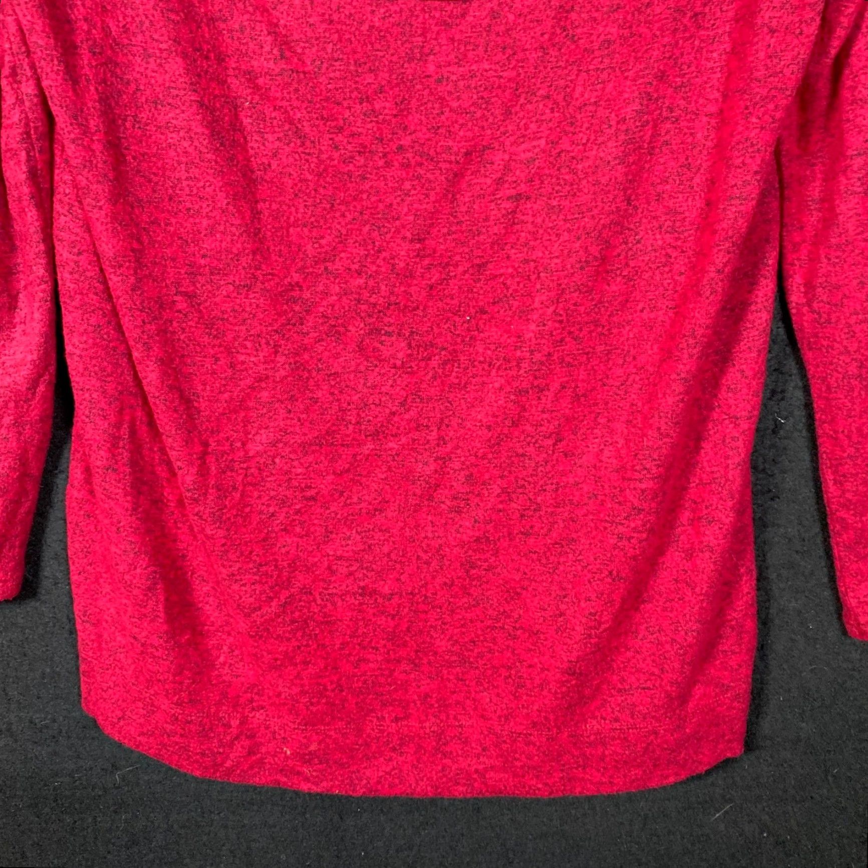 Vintage Chicos Zenegry Womens Sweater Red Black Cowl Neck Long Sleeve Stretch 1 Size M / US 6-8 / IT 42-44 - 3 Thumbnail