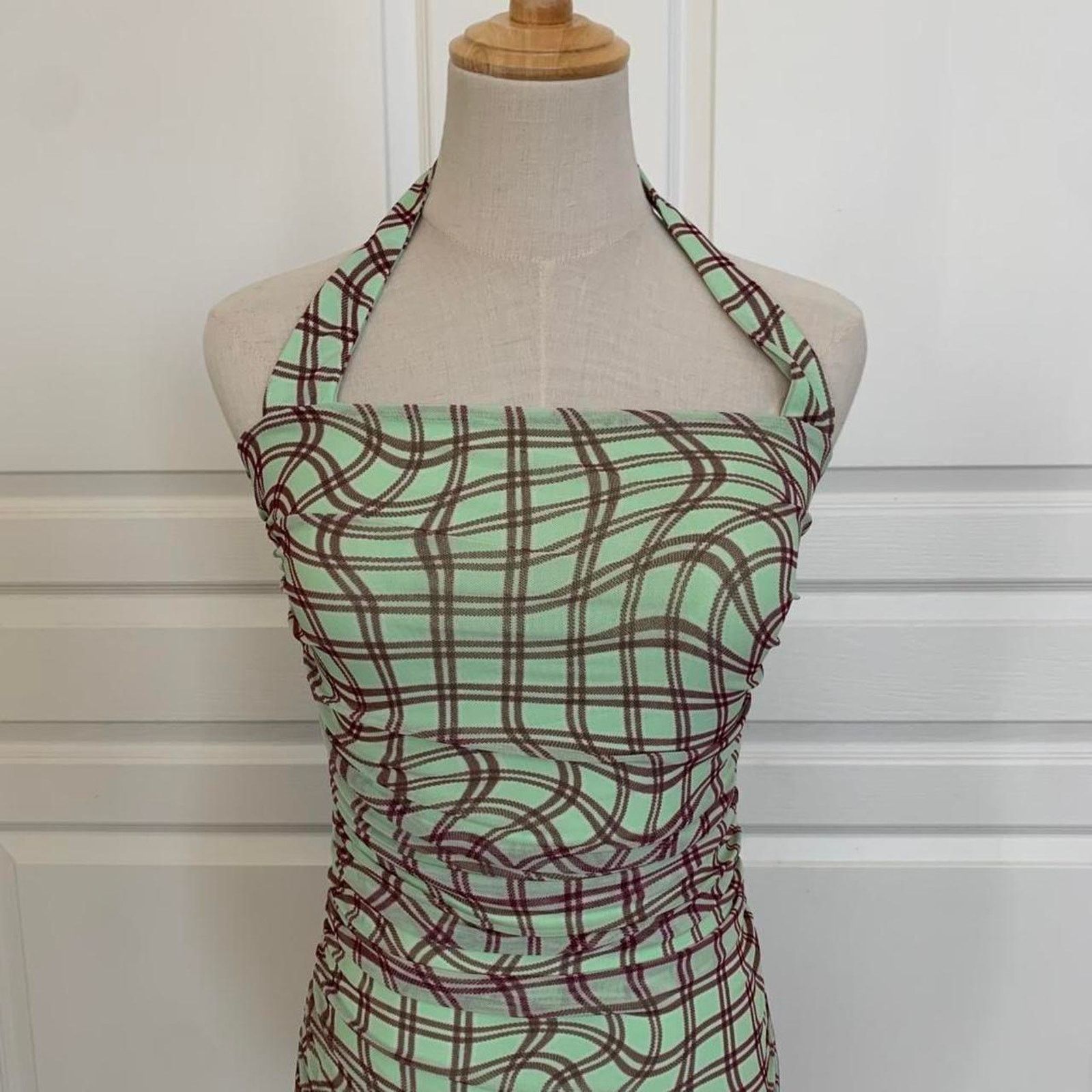 Anthropologie New AFRM x Anthropologie Halter Dress – Size M MSRP $98 Size M / US 6-8 / IT 42-44 - 3 Thumbnail