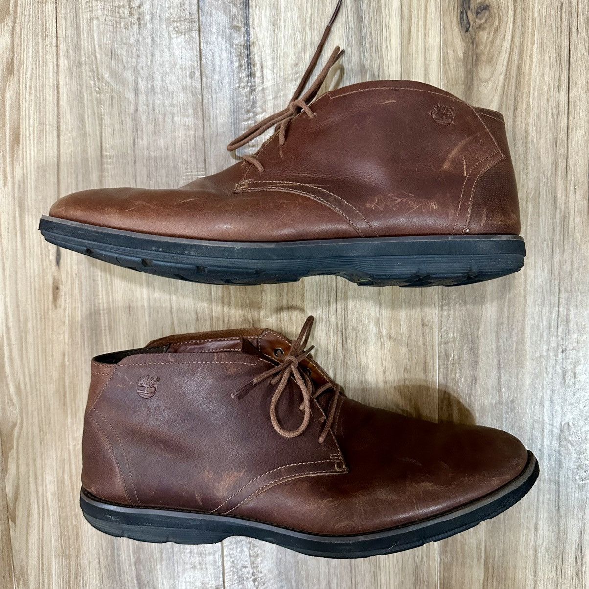 Timberland Timberland Leather Chukka Ankle Boots, Brown, Men’s 12 Size US 12 / EU 45 - 1 Thumbnail