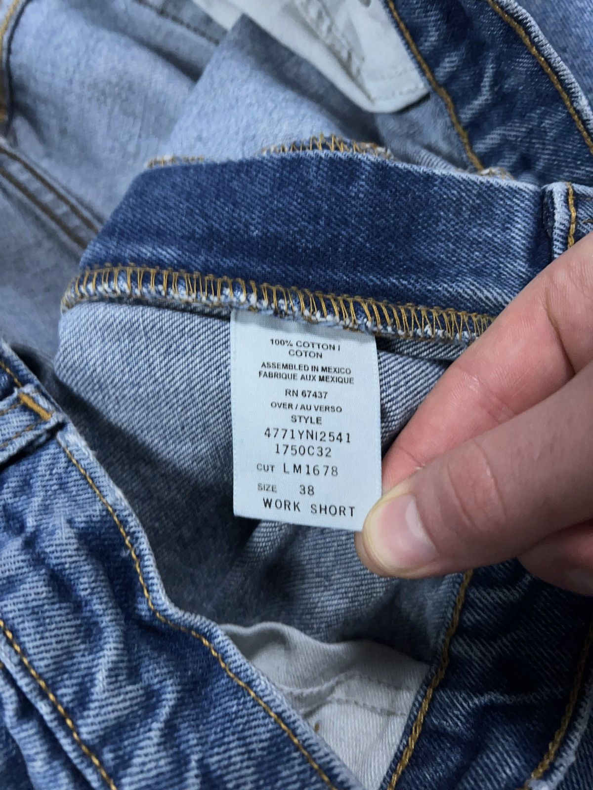 Polo Ralph Lauren × Vintage Vintage Y2K Polo Ralph Lauren Carpenter Denim Shorts Jorts Size US 38 / EU 54 - 5 Thumbnail