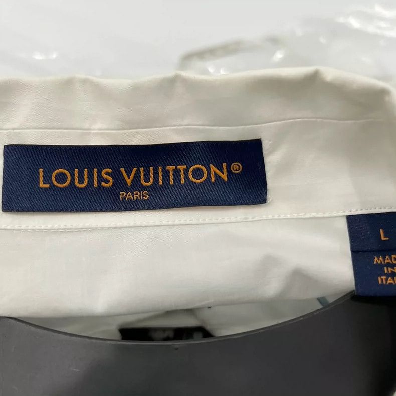 Louis Vuitton Louis Vuitton Seagrass shirt with full print shirt Size US L / EU 52-54 / 3 - 7 Thumbnail