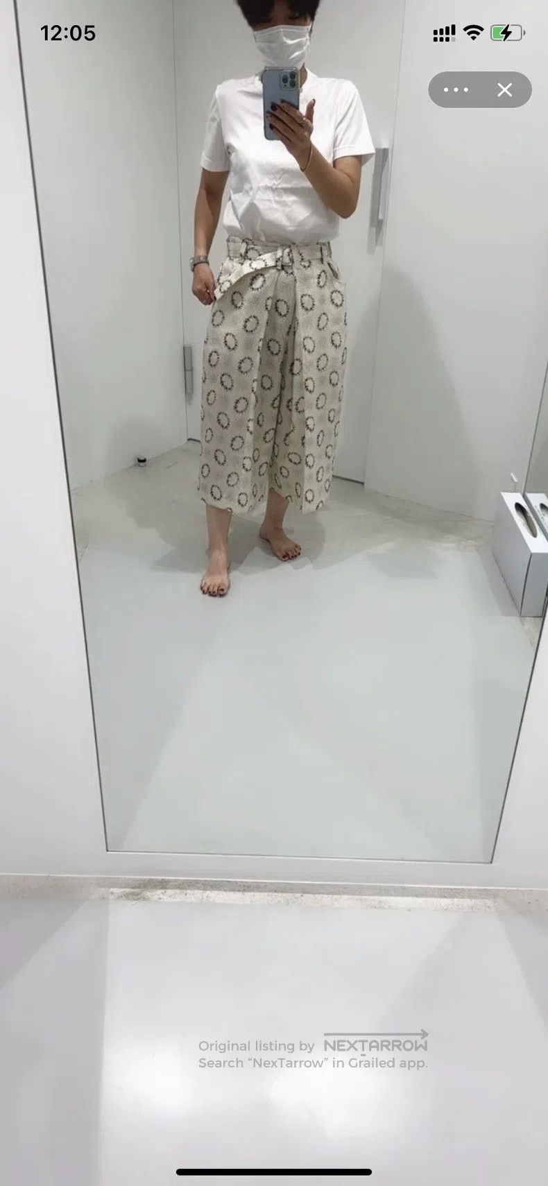 Comme des Garcons Comme Des Garcons size S Pinched waist casual pants, pure Size 23" - 2 Thumbnail