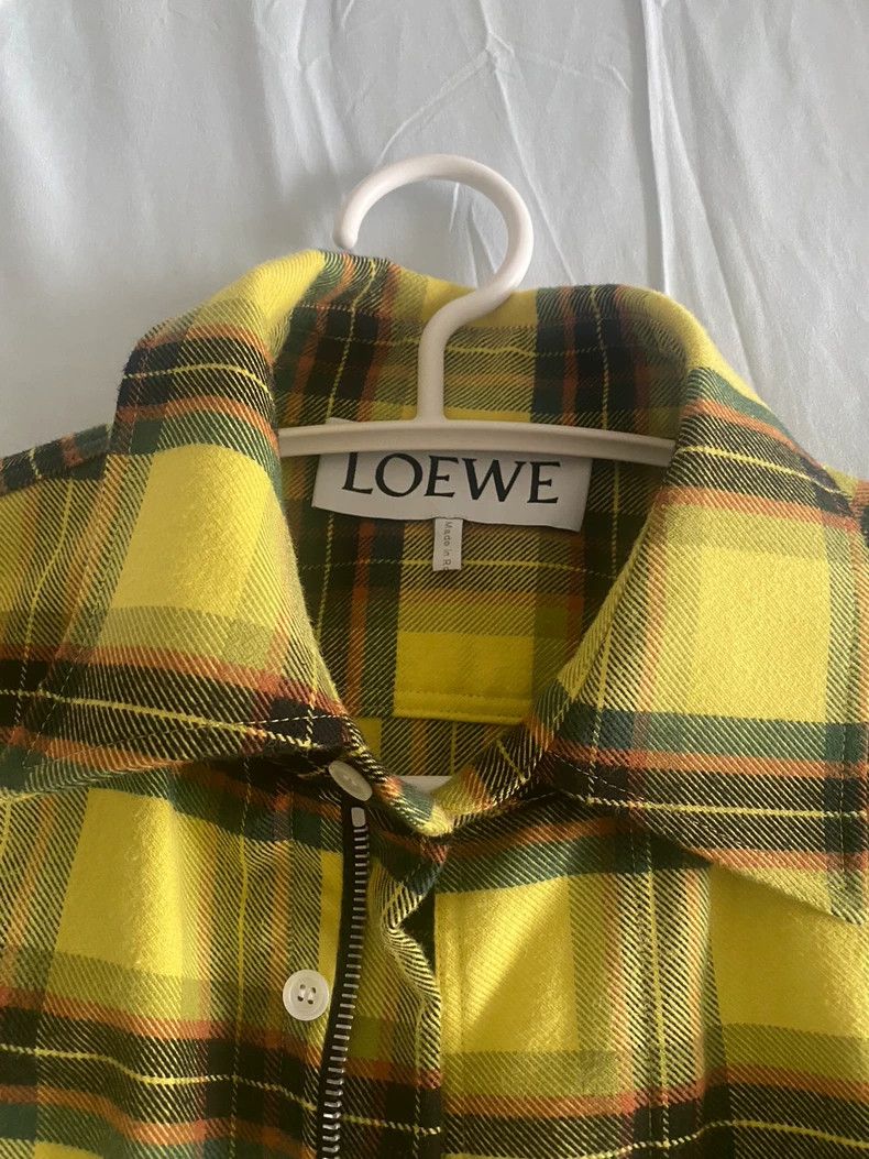 Loewe LOEWE Flannel yellow shirt jacket Size US S / EU 44-46 / 1 - 2 Thumbnail