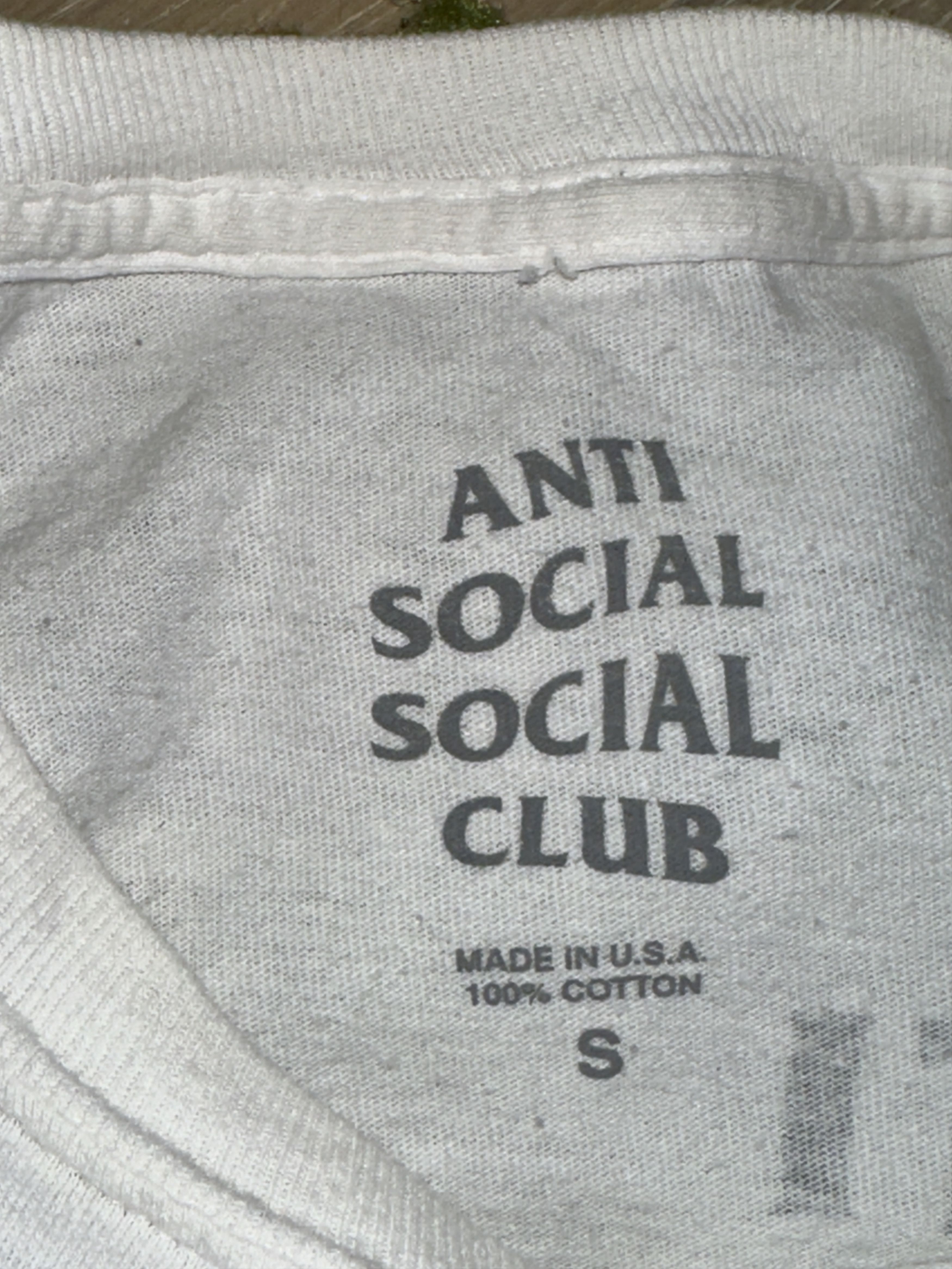 Anti Social Social Club Antisocial White tee Size US S / EU 44-46 / 1 - 6 Thumbnail