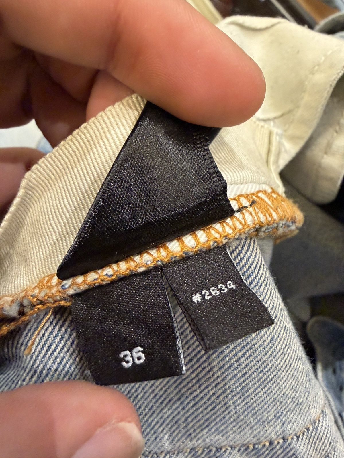 Amiri Amiri Vintage Orange Bandana Art Patch Denim Jeans Size US 36 / EU 52 - 5 Thumbnail