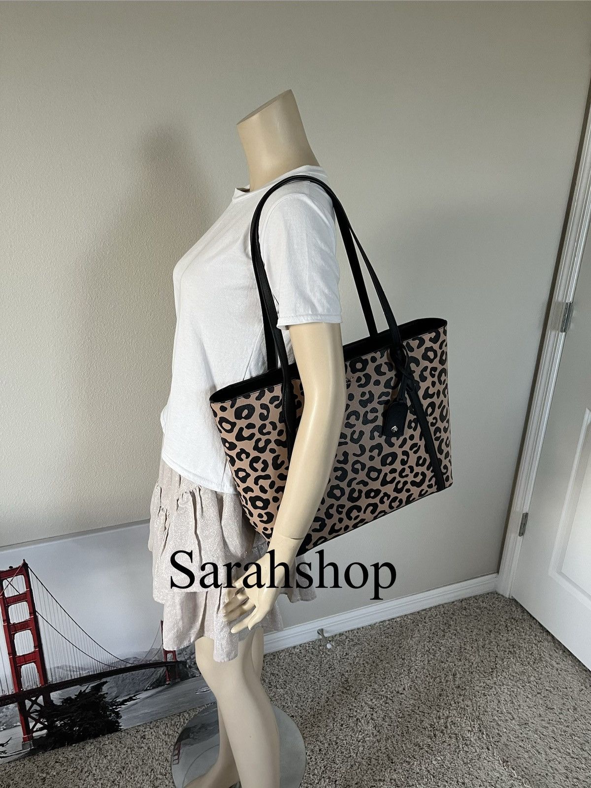 Kate Spade Kate Spade Cara Graphic Leopard large tote Size ONE SIZE - 7 Thumbnail