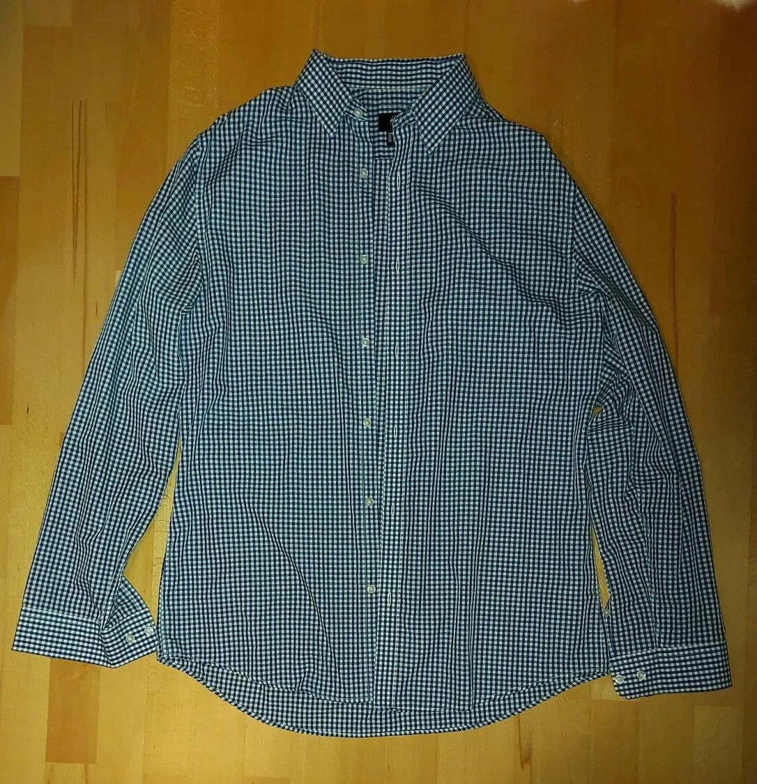 H&M H&M men's checked easy iron dress shirt size L slim fit Size US L / EU 52-54 / 3 - 1 Thumbnail