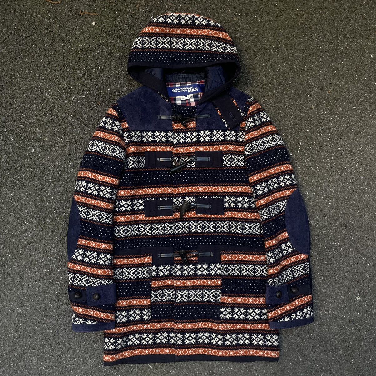 Comme des Garcons × Junya Watanabe Junya Watanabe AD2011 Nordic Print duffle coat Size US M / EU 48-50 / 2 - 1 Thumbnail