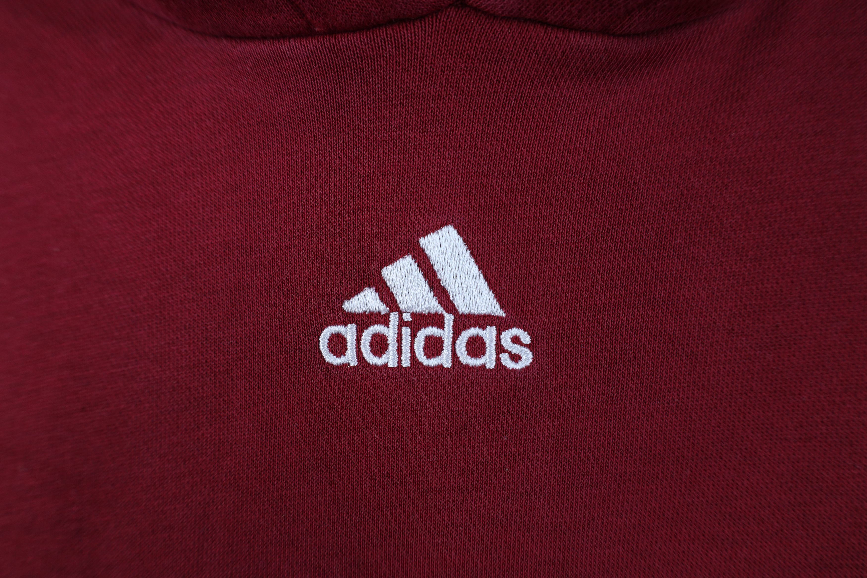 Adidas Vintage Y2K Adidas Spell Out Center Logo Hoodie Sweatshirt Size US XXL / EU 58 / 5 - 4 Thumbnail