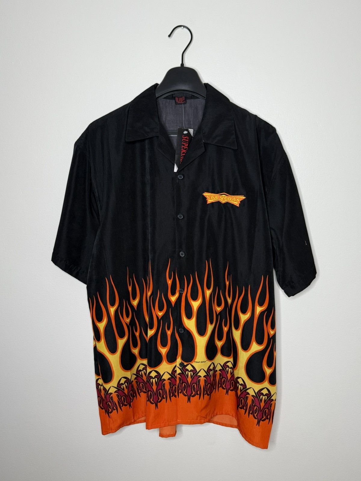 Other Supersaber Flame Shirt Las Vegas Point Zero Black Orange L Size US L / EU 52-54 / 3 - 1 Thumbnail