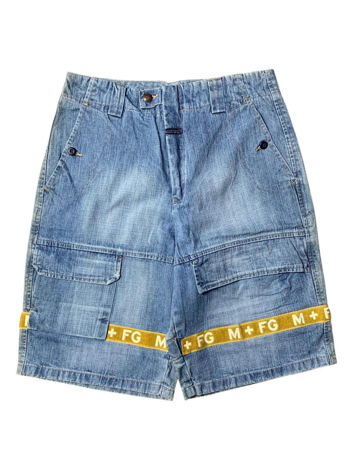 Marithe + Francois Girbaud 2000s Marithe Francois Girbaud Shuttle Tape Jorts - SAMPLE Size US 29 - 1 Thumbnail