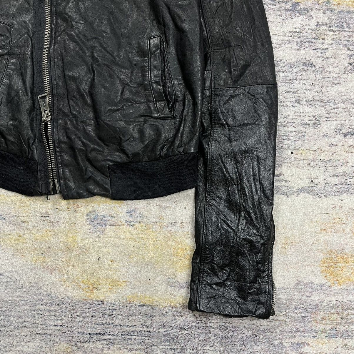 Ekam Buffalo bobs extra long sleeve asymmetrical leather jacket Size US S / EU 44-46 / 1 - 5 Thumbnail