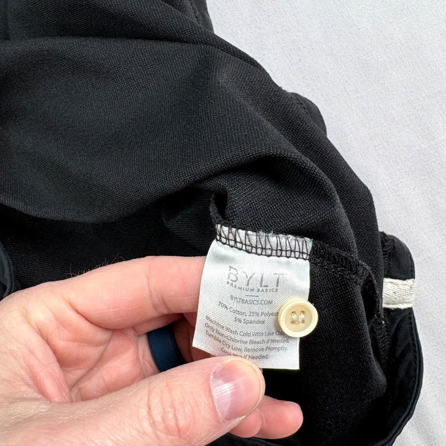 Vintage BYLT Performance Hoodie Henley Stretch Pullover Mens Large Black Hooded Drop Cut Button Shirt Size US L / EU 52-54 / 3 - 7 Thumbnail