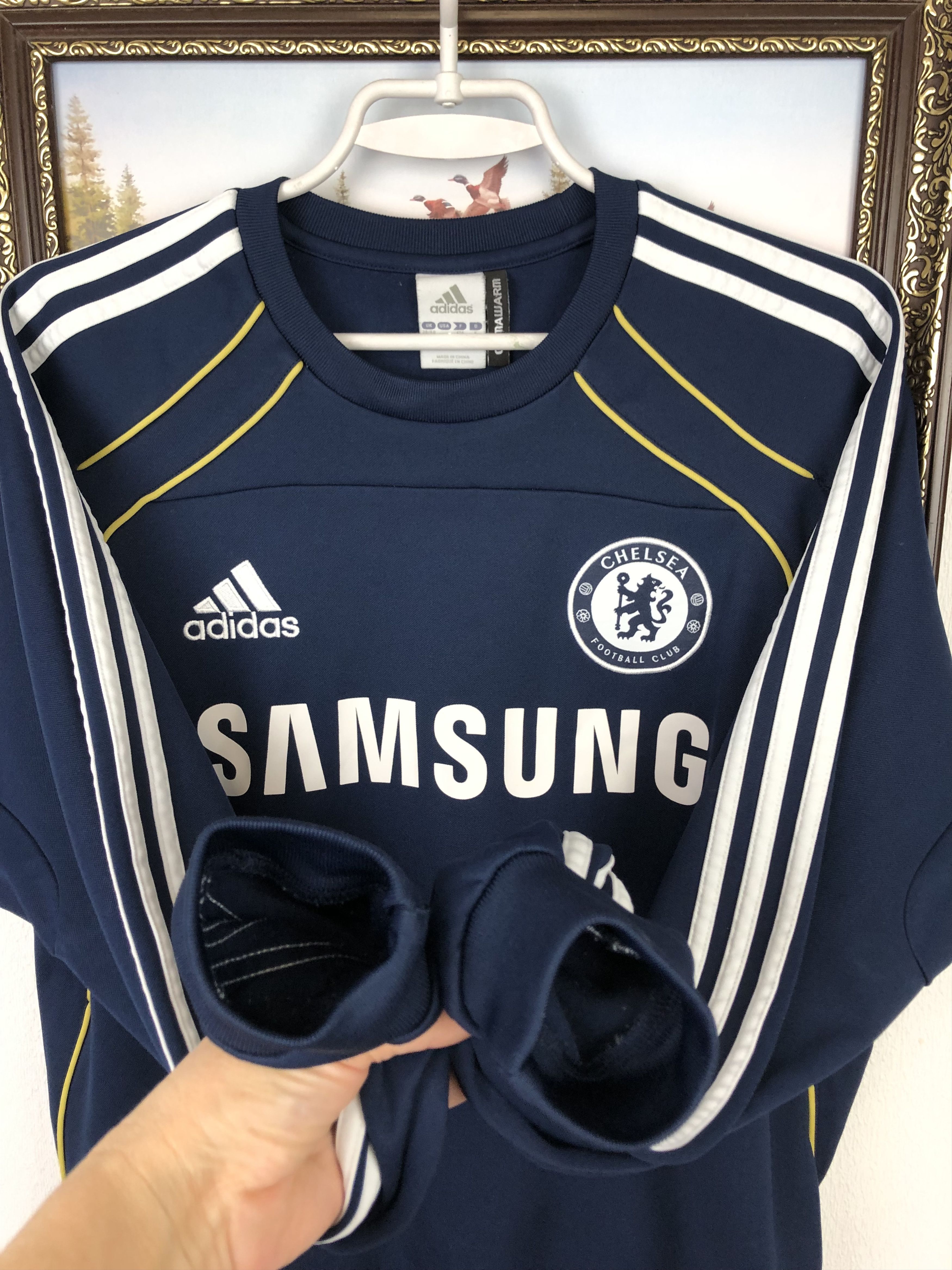 Adidas Vintage Adidas Chelsea Football Sweatshirt Soccer Track Top Size US M / EU 48-50 / 2 - 5 Thumbnail