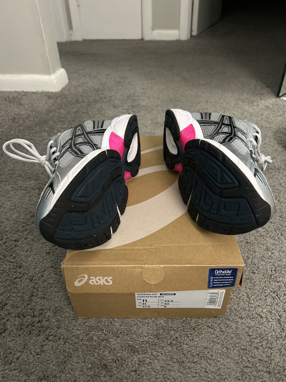 Asics Asics navy teal pink Size US 9 / EU 42 - 4 Thumbnail