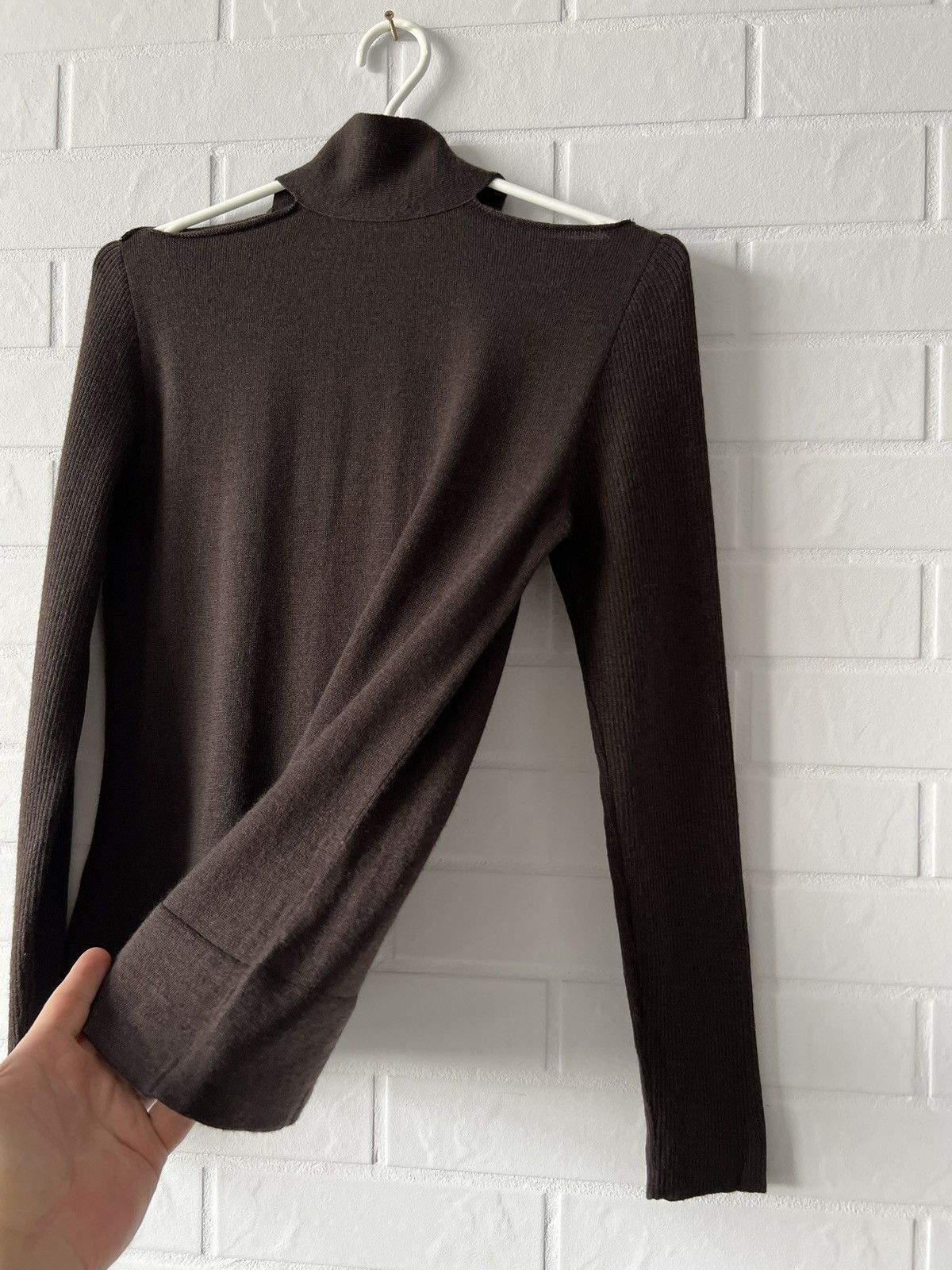 Other Crea Concept Long Sleeve Wool Sweater Open Shoulders Size S Size S / US 4 / IT 40 - 14 Thumbnail