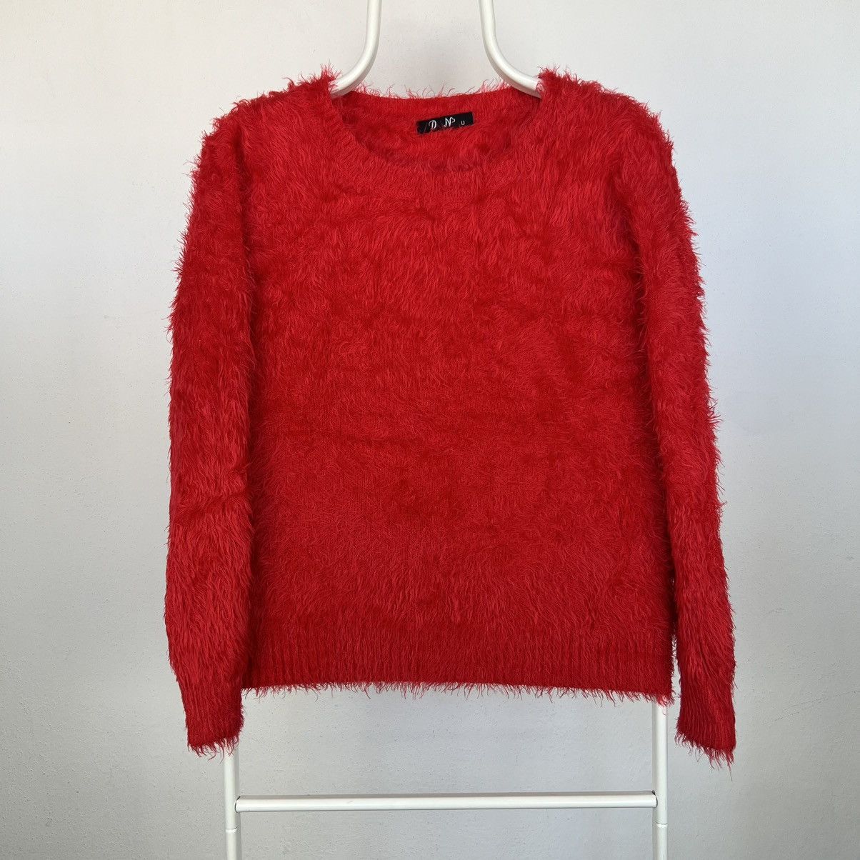 Japanese Brand Vintage red hairy silk sweater retro Size XS / US 0-2 / IT 36-38 - 1 Thumbnail