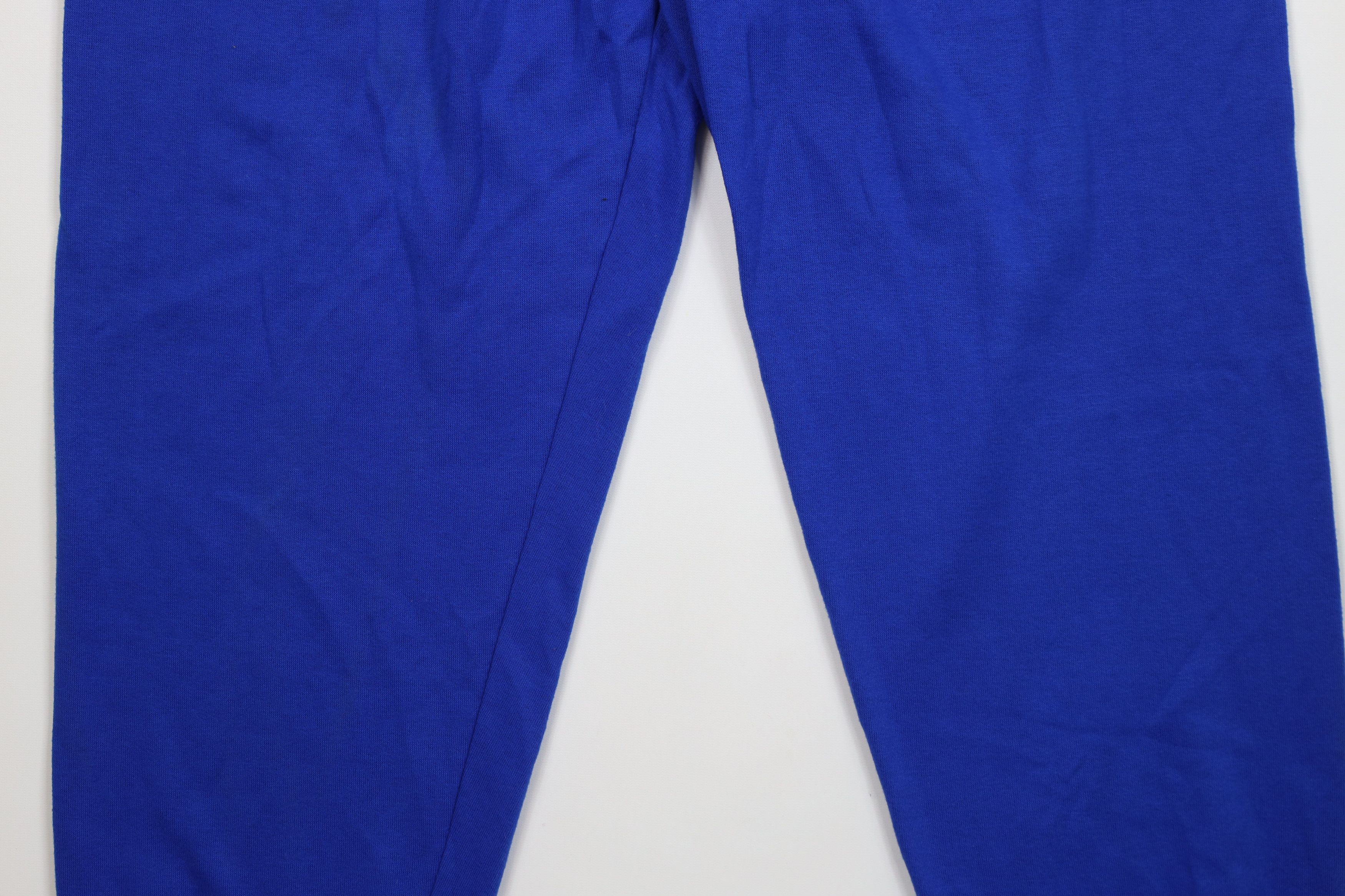 Vintage Vintage 70s Streetwear Cuffed Sweatpants Joggers Blue USA Size 32" / US 10 / IT 46 - 3 Thumbnail