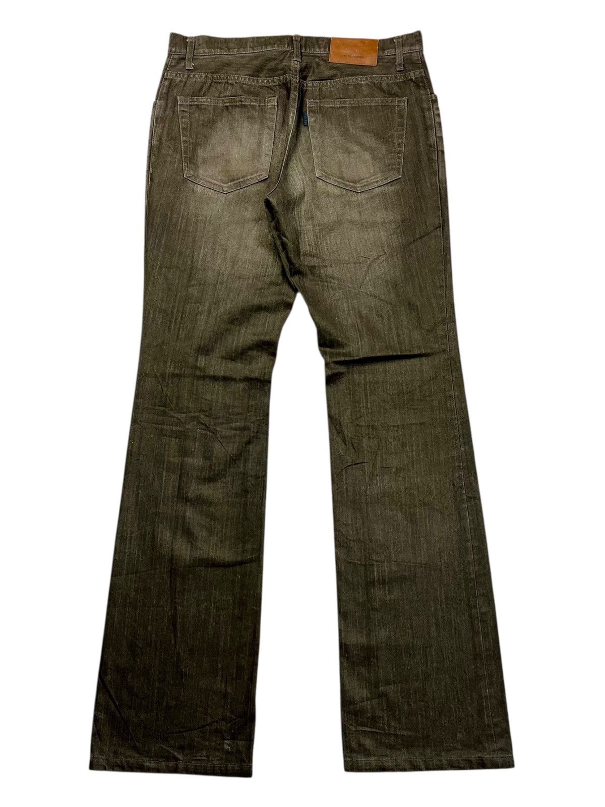 If Six Was Nine 2000s Tete Homme - Chocolate Mudwash Flared Denim - Size US 29 - 2 Thumbnail