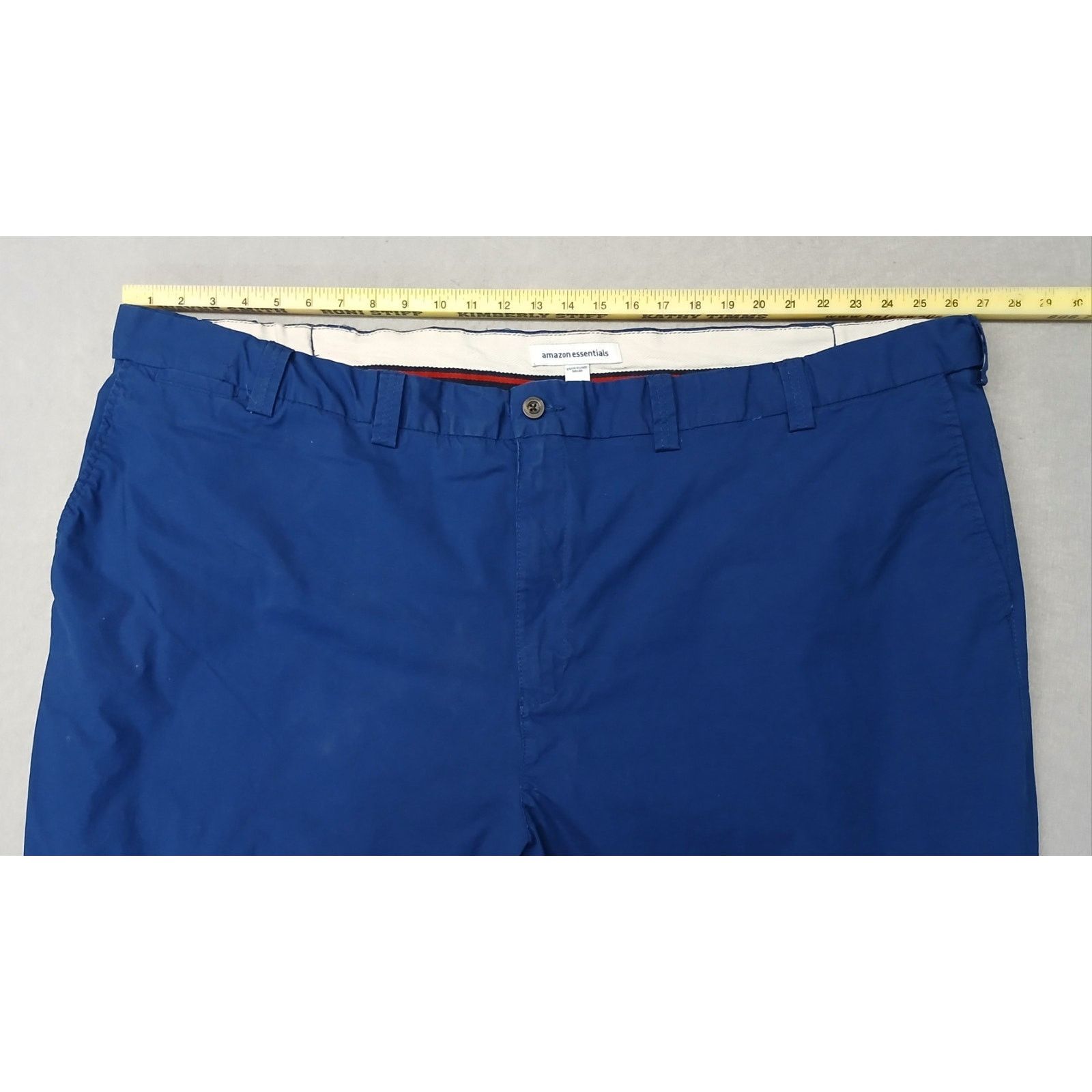 Other Amazon Essentials (58x30) Mens Blue Straight DriFit Trousers Size US 42 / EU 58 - 3 Thumbnail